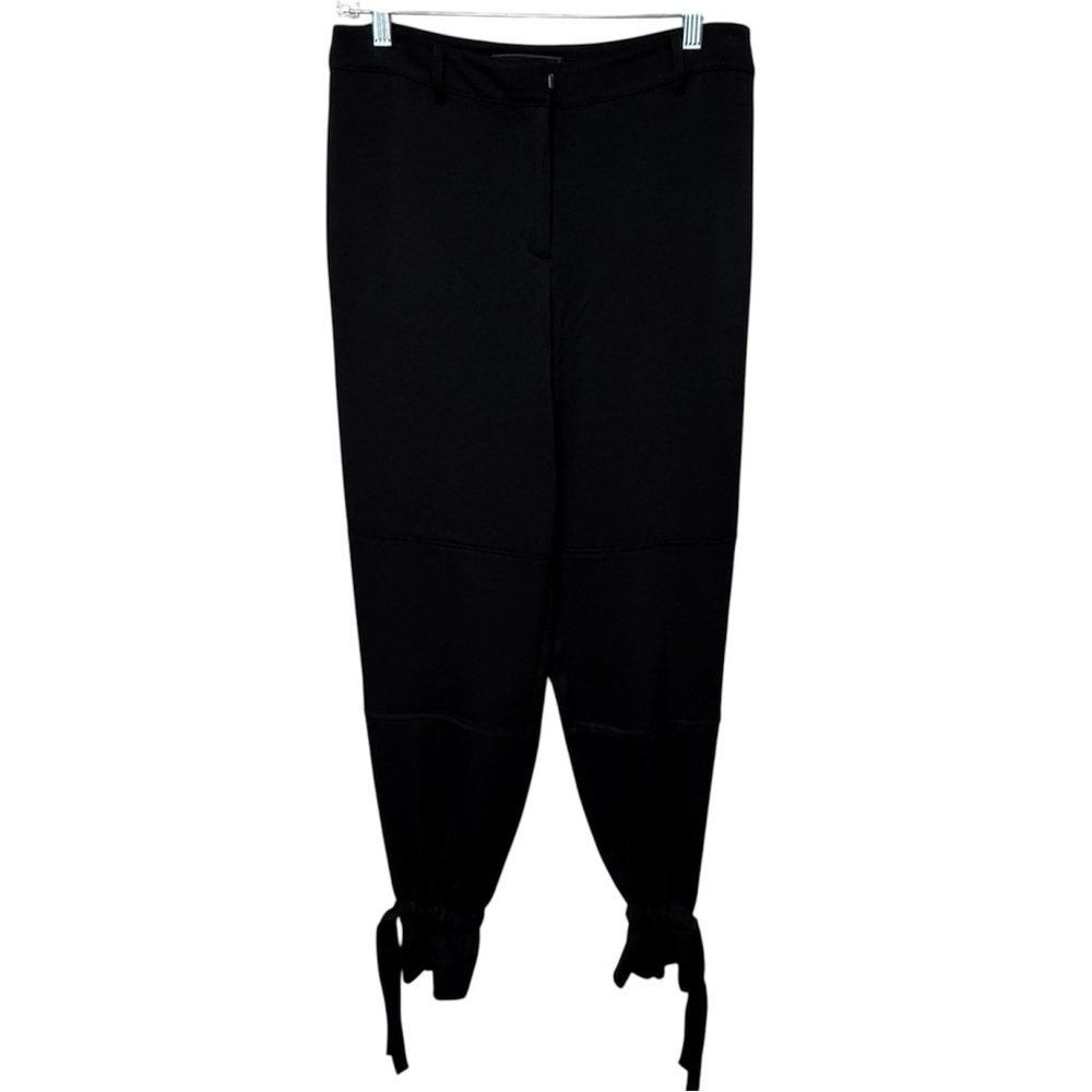 ✅ BCBGMaxAzria Black Jogger Pants with adjustable hem size S